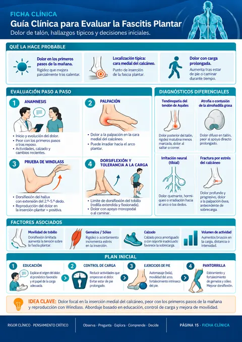 Guía Clínica para Evaluar la Fascitis Plantar